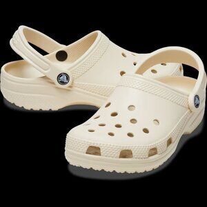 CROCS - Classic Clogs in Bone Color (off-white/cream)